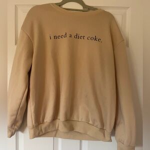 SHEIN light yellow/tan Crew Neck Sweater